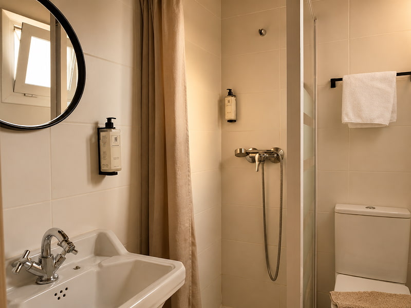 Habitación Deluxe | Zona de ducha Ducha con amenities de baño